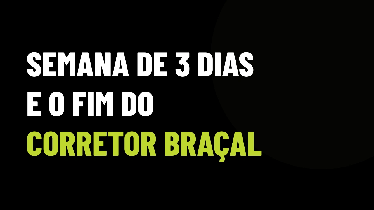 Bezos prevê semana de 3 dias com IA: o corretor que ainda trabalha 7 dias vai ficar para trás?