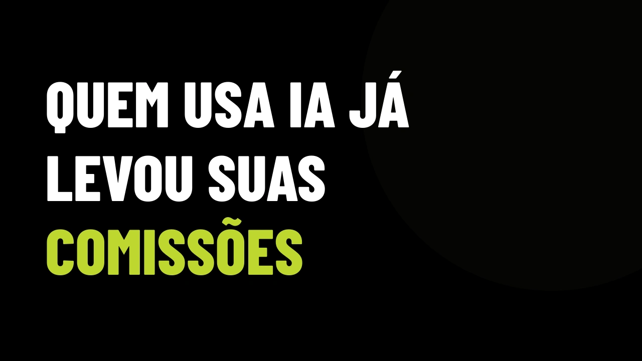 Você concordou que a IA não tiraria seu emprego, mas o corretor com IA já está levando suas comissões