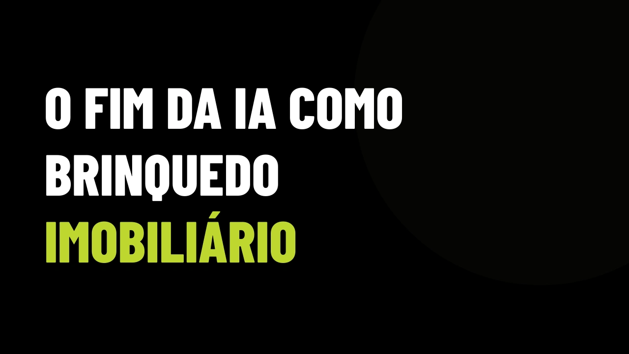 Czar da IA nos EUA: por que tratar inteligência artificial como brinquedo vai custar o VGV da sua imobiliária