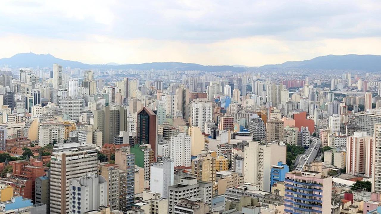 Centro corporativo e arquitetura contemporânea de São Paulo