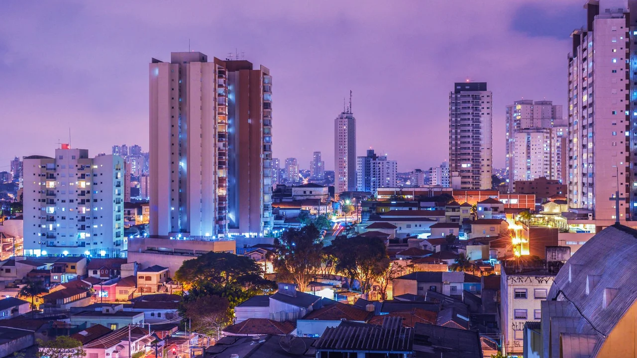 Centro corporativo e arquitetura contemporânea de São Paulo